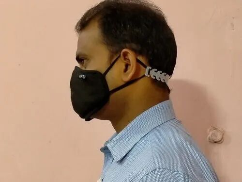 Polyester Face Mask Ear Saver, Color : White