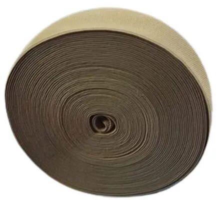 Plain Woven Elastic Tape, Color : Light Brown
