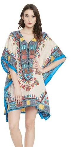 V Neck Ladies Kaftan, Occasion : Beachwear