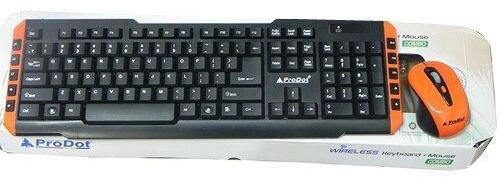 ABS Wireless Computer Keyboard, Color : Black