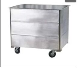 Stainless Steel Wet Linen Trolley, Shape : Rectangular