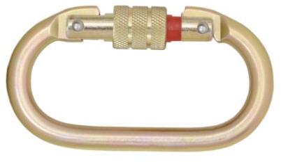 Steel Screw Locking Karabiner With Lock Indicator