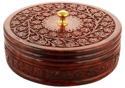 Teak Wood Chocolate Box, Color : Brown