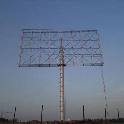 Mild Steel Highway Unipole Structures, Shape : Rectangular