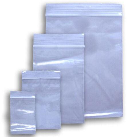 Transparent Plastic LDPE Zipper Bags, Pattern : Plain