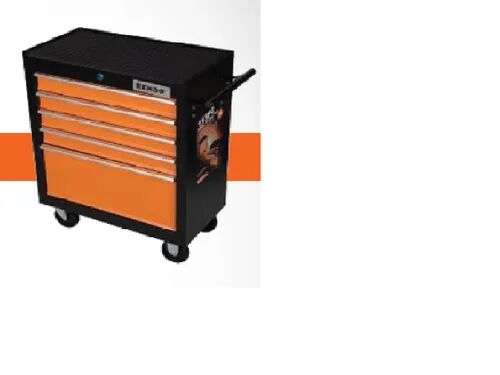 Plastic Tool Trolley, Color : Orange