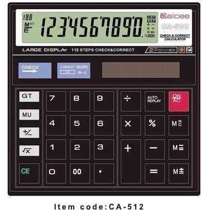 Digital Calculator, Packaging Type : Black