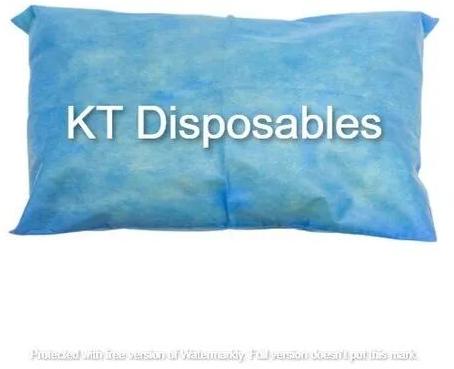 Non Woven Waterproof Plain Pillow Cover Disposable, Size : Standared