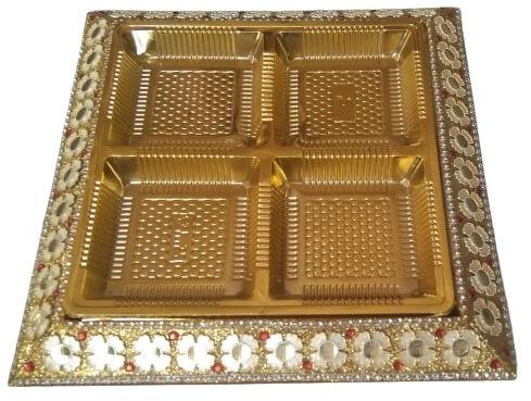 Meena Kari Dry Fruit Tray, Size : 10X6 Inch, 11X8 Inch, 12X8 Inch