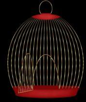 KS 1046 Iron Weight- 150 Gram Metal Bird Cage, Size :  7x7x16 Inch