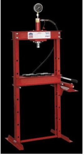 Red - Black Manual Iron Hydraulic Press