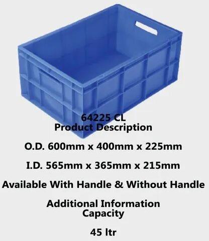 HDPE Aristo Plastic Crates For Industrial