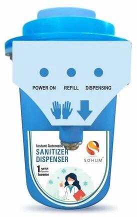 Plastic Automatic Sanitizer Dispenser, Capacity : 600 Ml