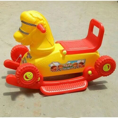 Yellow Plastic Baby Riders Horse