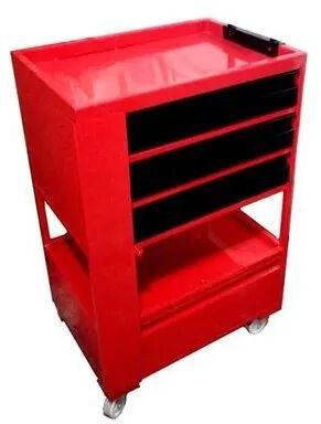 Mild Steel Tool Trolley, Color : Red