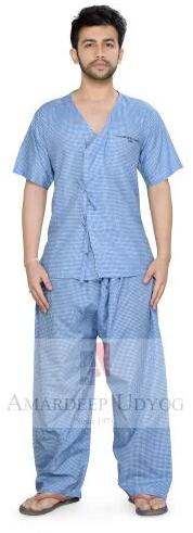 Plain V Shape Medical Patient Uniform, Size : XL, Large