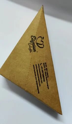 Printed Paper Sandwich Box, Shape : Triangle
