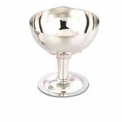 Round SS Steel Ice Cream Cup, Color : Silver