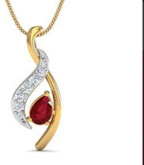 Gold Pendant, Color : Golden