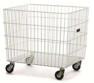 Harrison\'s Stainless Steel Soiled Linen Trolley, Color : Silver