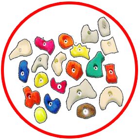 Resin ARTIFICIAL CLIMBING WALL HOLDS, Size : Mix