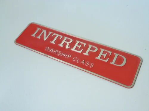 Rectangular Acylic Etched Signs, Color : Red