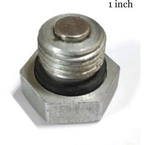 Grey Mild Steel Magnetic Oil Drain Plug