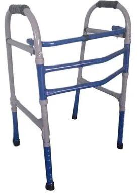 Aluminium Movable Folding Walker, Color : Grey Blue