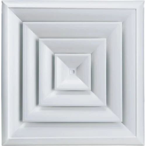 White Ceiling Diffuser, Shape : Square
