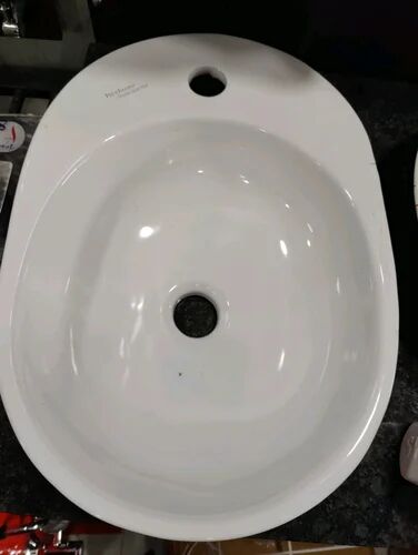 Glossy Ceramic Wash Basin, For Bathroom