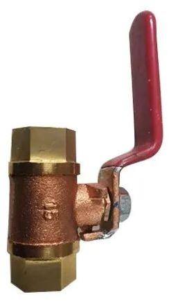 Brass Ball Valve, Color : Golden Red