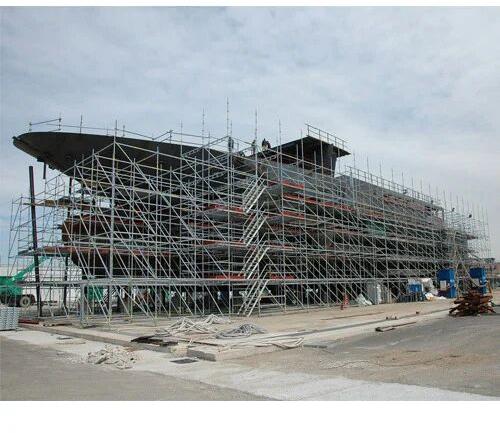 Q235/Q345/Q195 Tubular Scaffolding System, Color : Silver