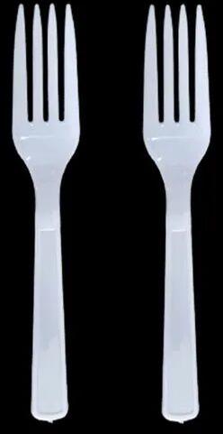 Disposable Plastic Fork, Color : White