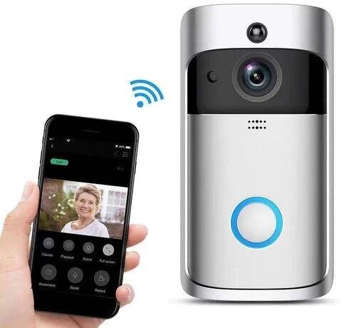 Wireless Video Doorbell, Color : White