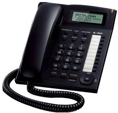 Plastic Landline Phone, Color : Black