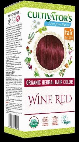 Organic Herbal Hair Color Wine Red, Certification : Vegan Non-GMO