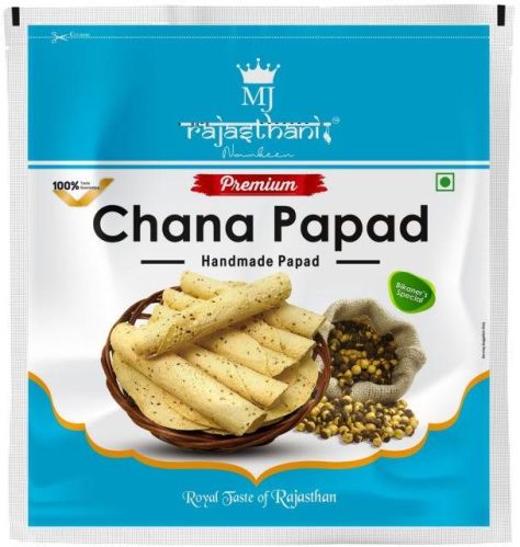 Rajasthani Namkeen Gram Flour 200gm/400gm Chana Papad, For Human Consumption, Certification : Fssai