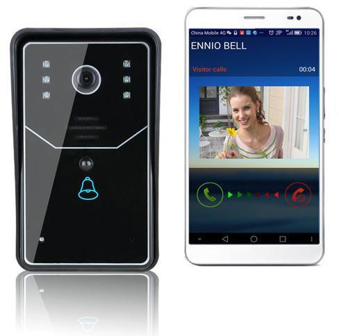 Wireless Video Doorbell, Color : Black