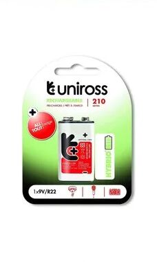 Unirose Eveready Rechargeable Battery, Voltage : 9 V