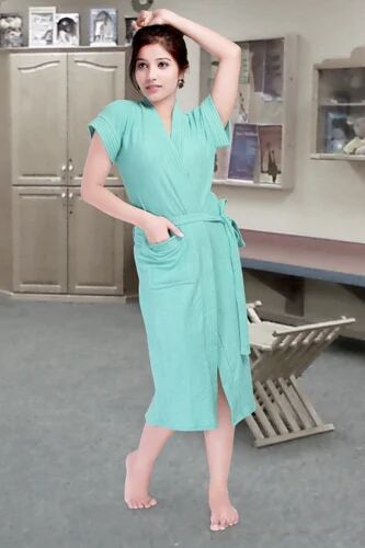 Plain Ladies Bathrobe, Size : Free
