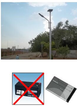 Solar street light, Finishing : Chrome Finish