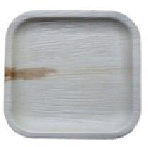 8 Inch Square Eco Leaf Plate, Color : Natural Colour