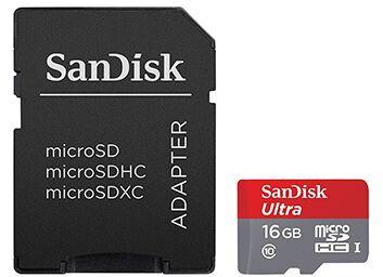 SANDISK MICRO ULTRA 16 GB -CLASS 10-48 MB