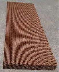 Treated Cardboard Honeycomb Air Cooling Pad, Color : Brown