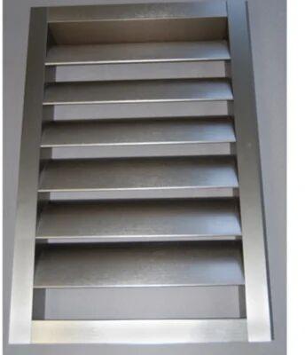 Stainless Steel Louver, Color : Silver