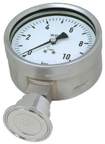 Stainless Steel Wika Pressure Gauges, Color : Silver