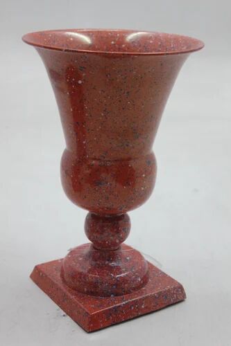 ORANGE Iron Flower Vase, Size : 21.50x21.50x31 Cm