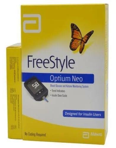 ABBOTT Freestyle Optium Neo Meter, Color : Black