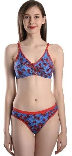 Floral Print Bra, Pattern : Printed