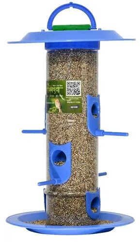 Plastic Bird Feeder, Color : Green